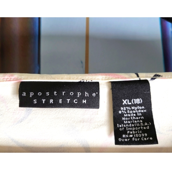 Apostrophe - Stretch Multicolor Longsleeve Top - Picture 3 of 3